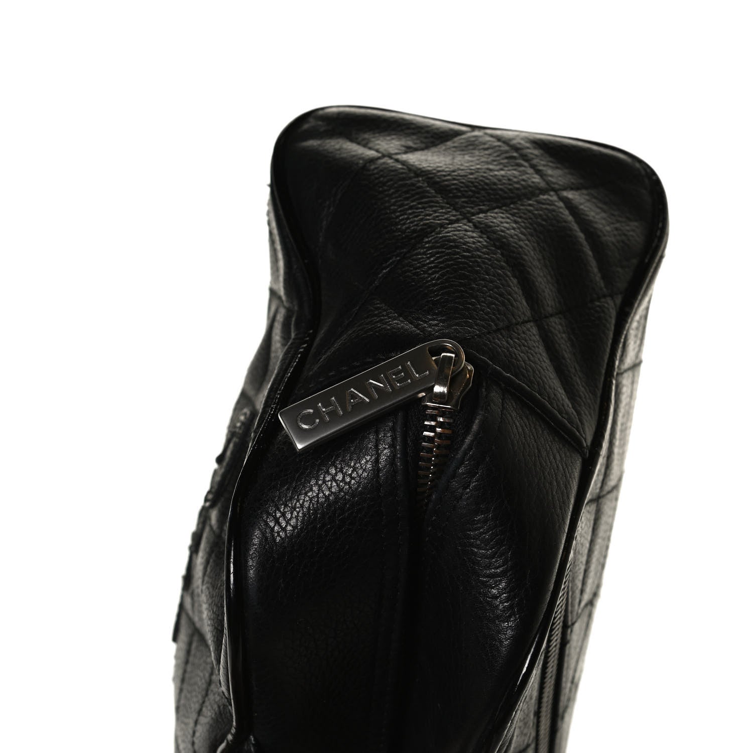 Chanel Caviar Patent Quilted Large Bowler Black 14 of 14