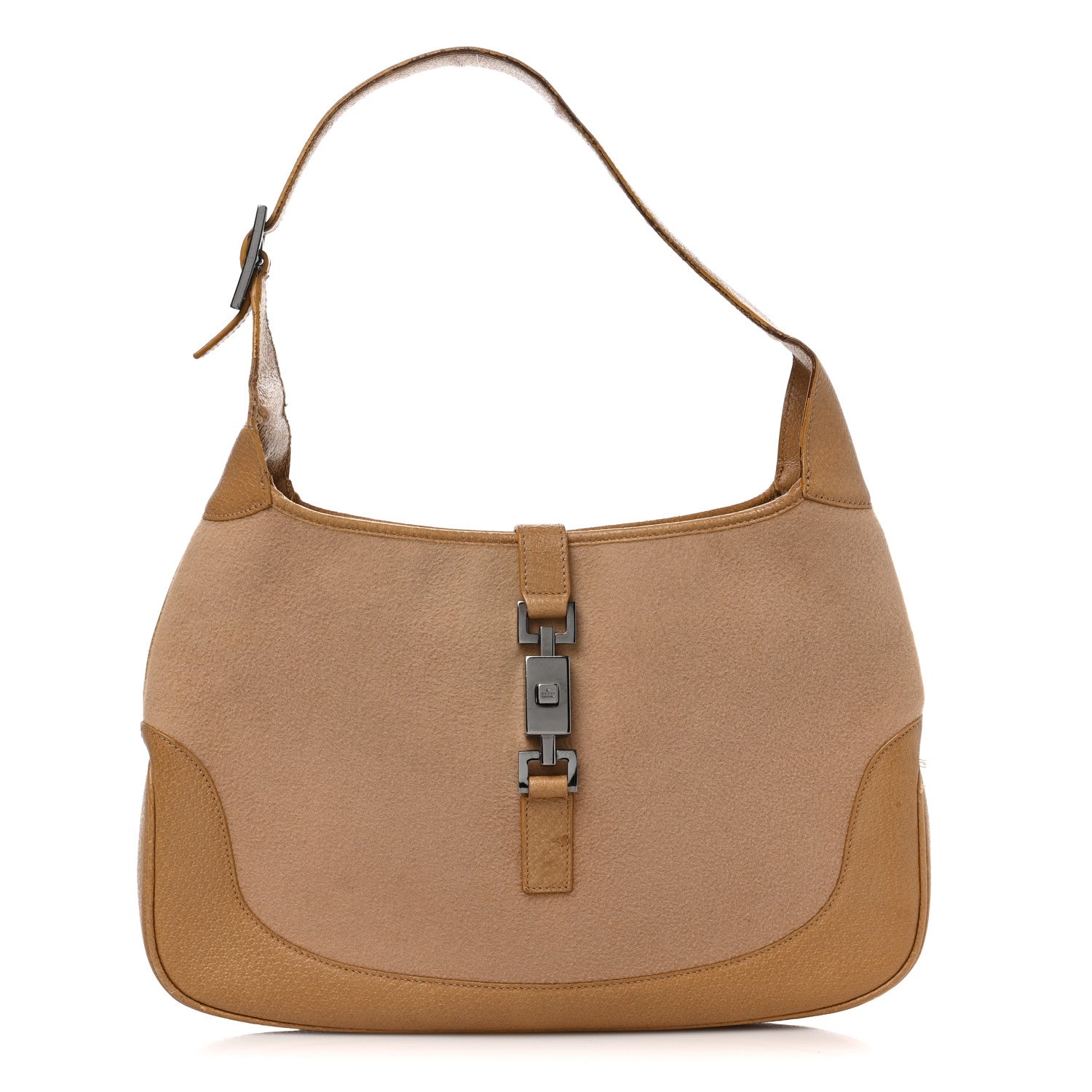 Gucci Felt Jackie O Hobo Beige 1 of 18