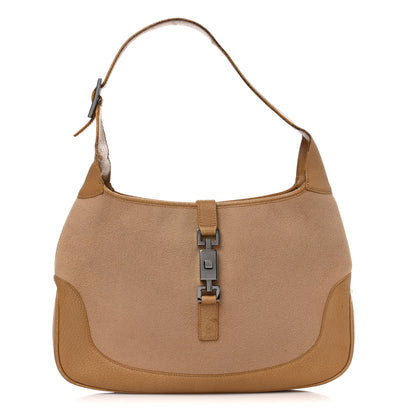 Gucci Felt Jackie O Hobo Beige 1 of 18
