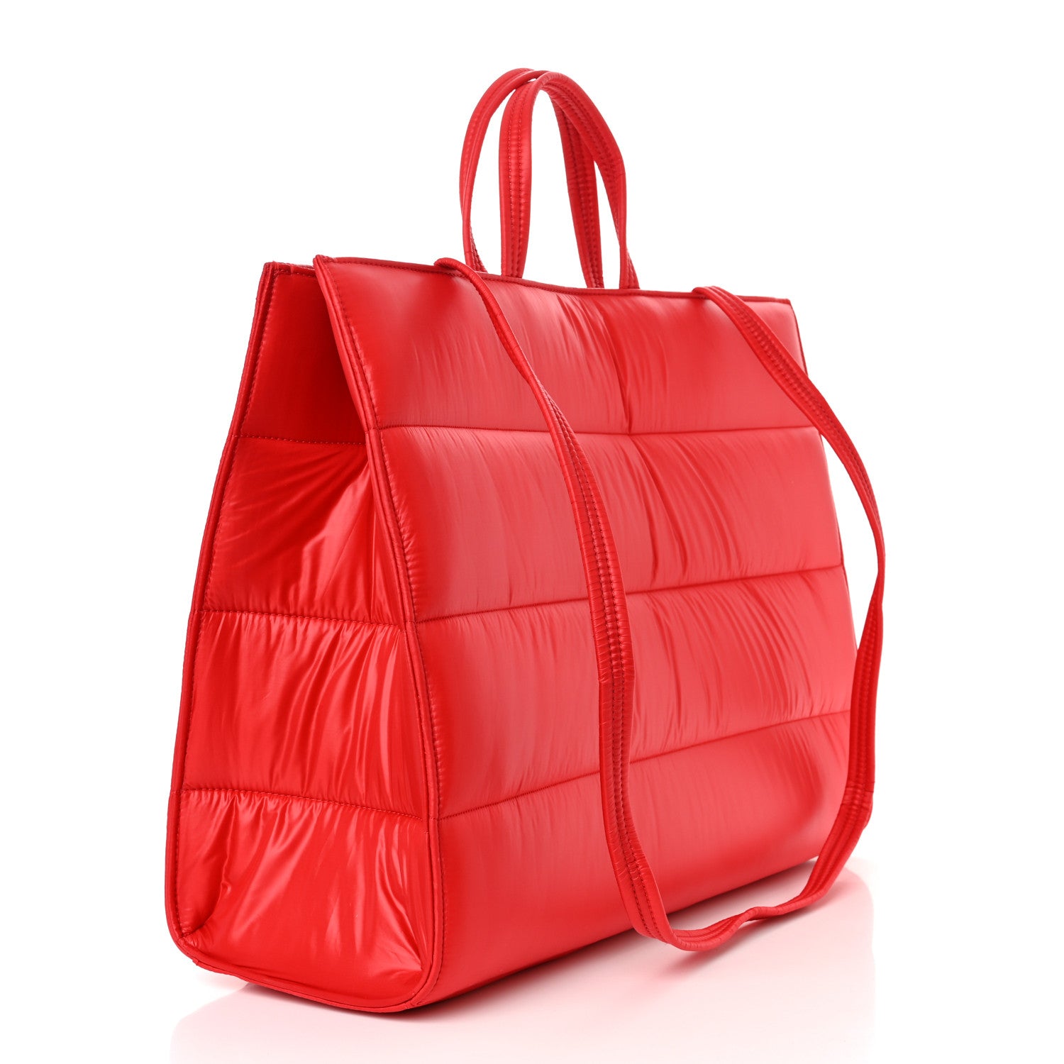 Telfar Nylon Large Puff Shopping Bag Red 2 of 9