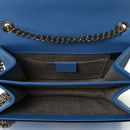 Gucci Dollar Calfskin Small Interlocking G Shoulder Bag Mineral Blue 7 of 7
