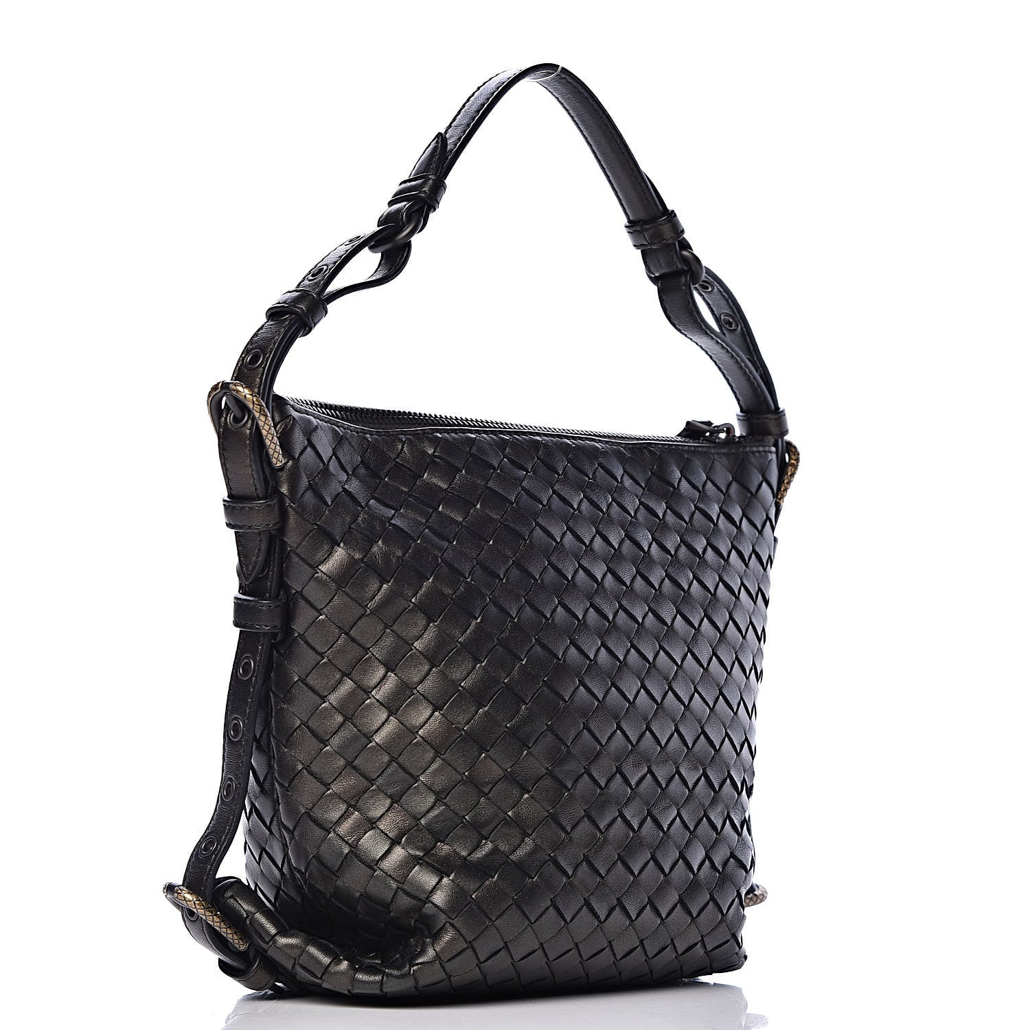 Bottega Veneta Nappa Intrecciato Small Osaka Dark Bronze 3 of 10