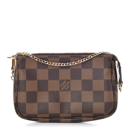 Louis Vuitton Damier Ebene Mini Pochette Accessories 1 of 8