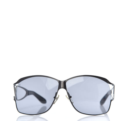 Louis Vuitton Metal Logo Aviator Sunglasses Z0199U Black 2 of 8