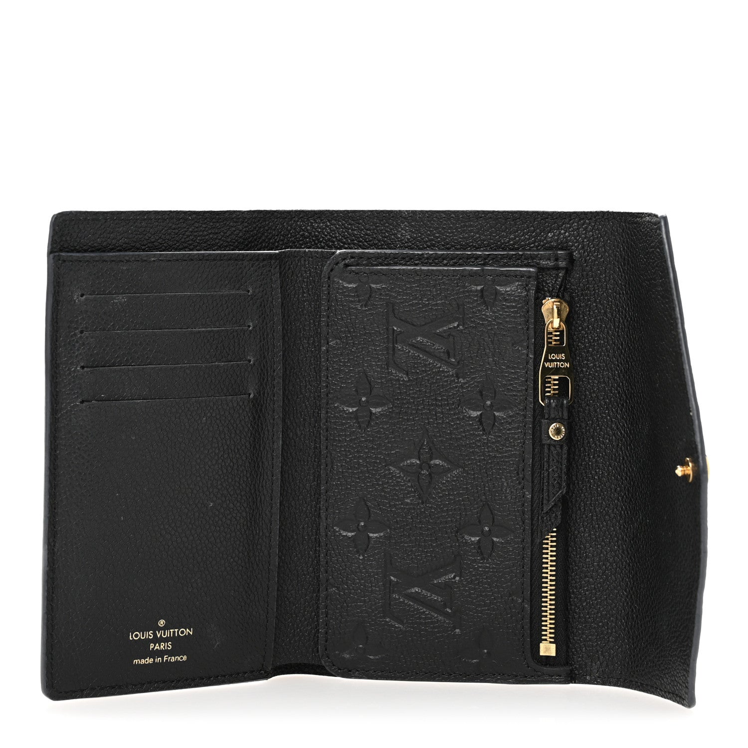 Louis Vuitton Empreinte Compact Curieuse Wallet Black 5 of 11