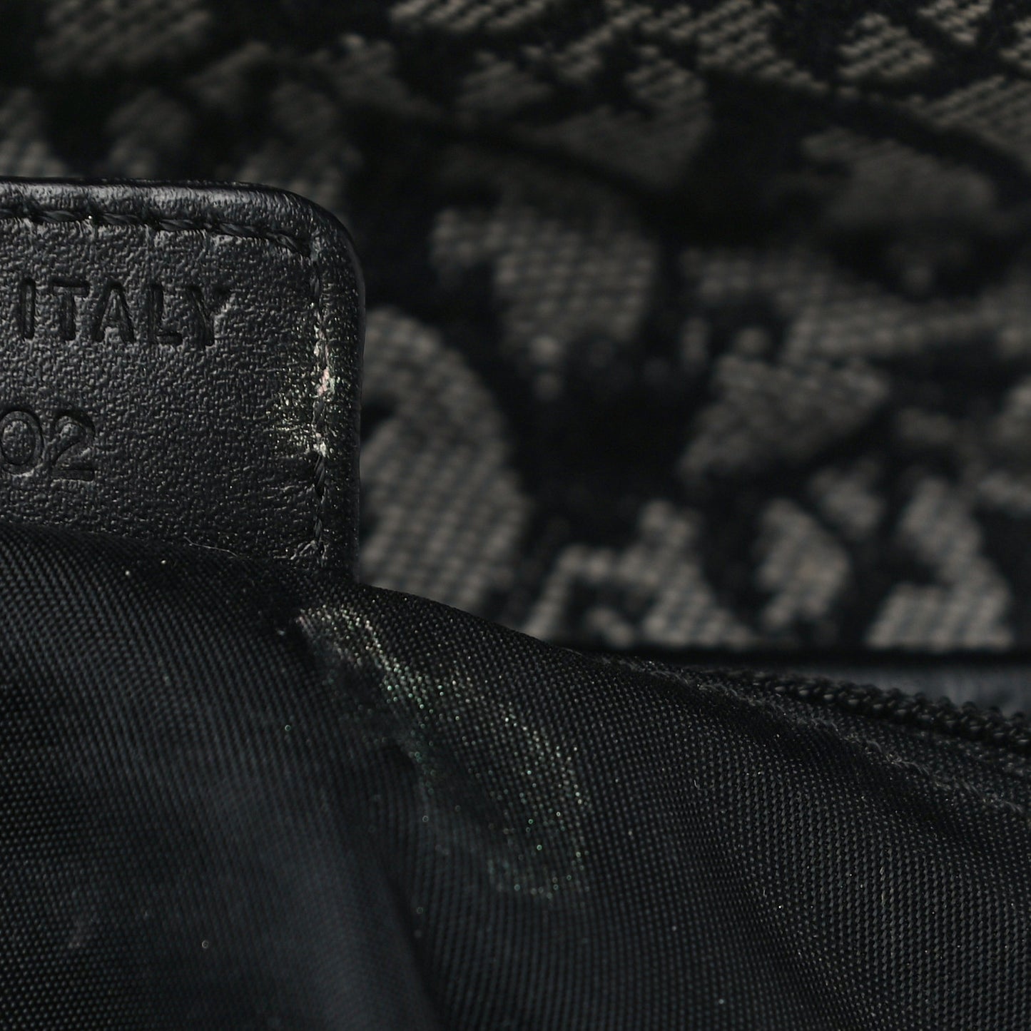 Monogram Saddle Bag Black