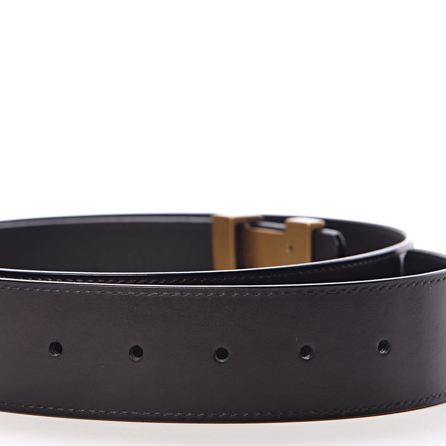 Calfskin 40mm LV Initiales Montaigne Belt 95 38 Black