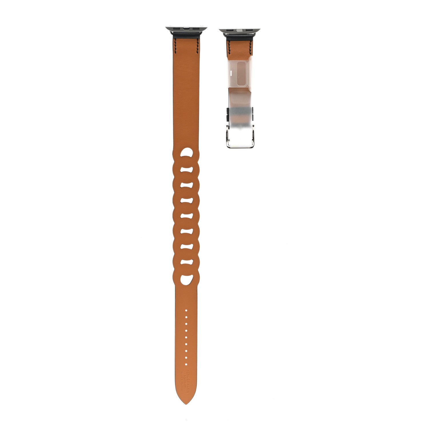 Hermes Swift Gourmette 41mm Apple Watch Double Tour Band Black 3 of 7