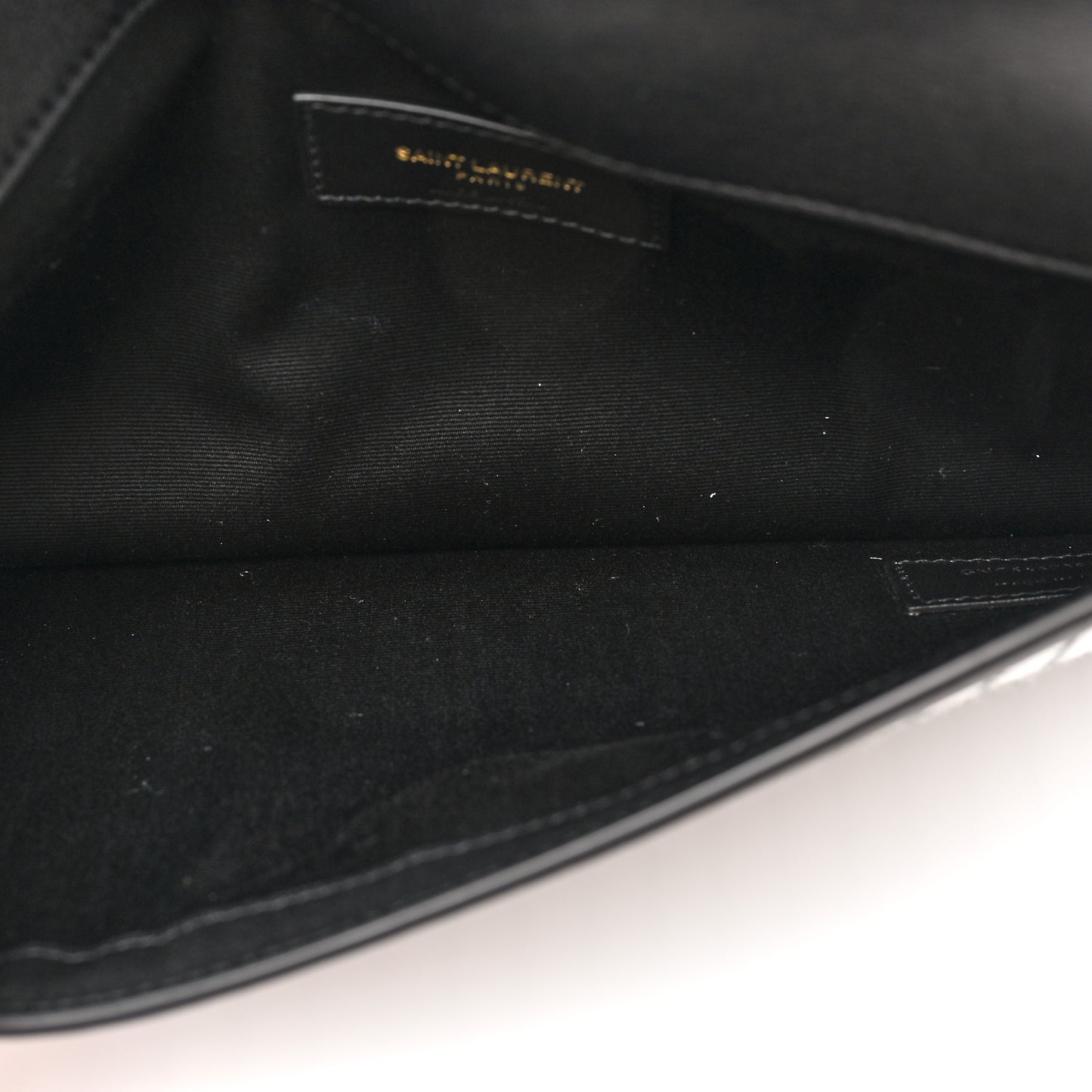 Canvas Striped Uptown Pouch Beige Black