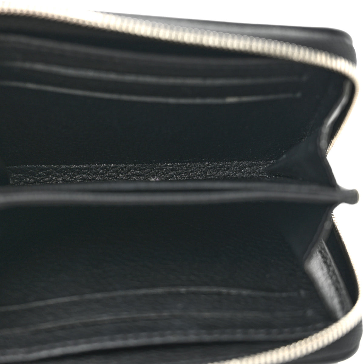 Louis Vuitton Calfskin Lockme Zippy Coin Purse Black 5 of 8