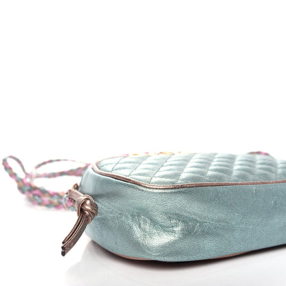 Gucci Laminated Nappa Trapuntata Mini Zumi Dome Shoulder Bag Rosa Lago Rame 8 of 10