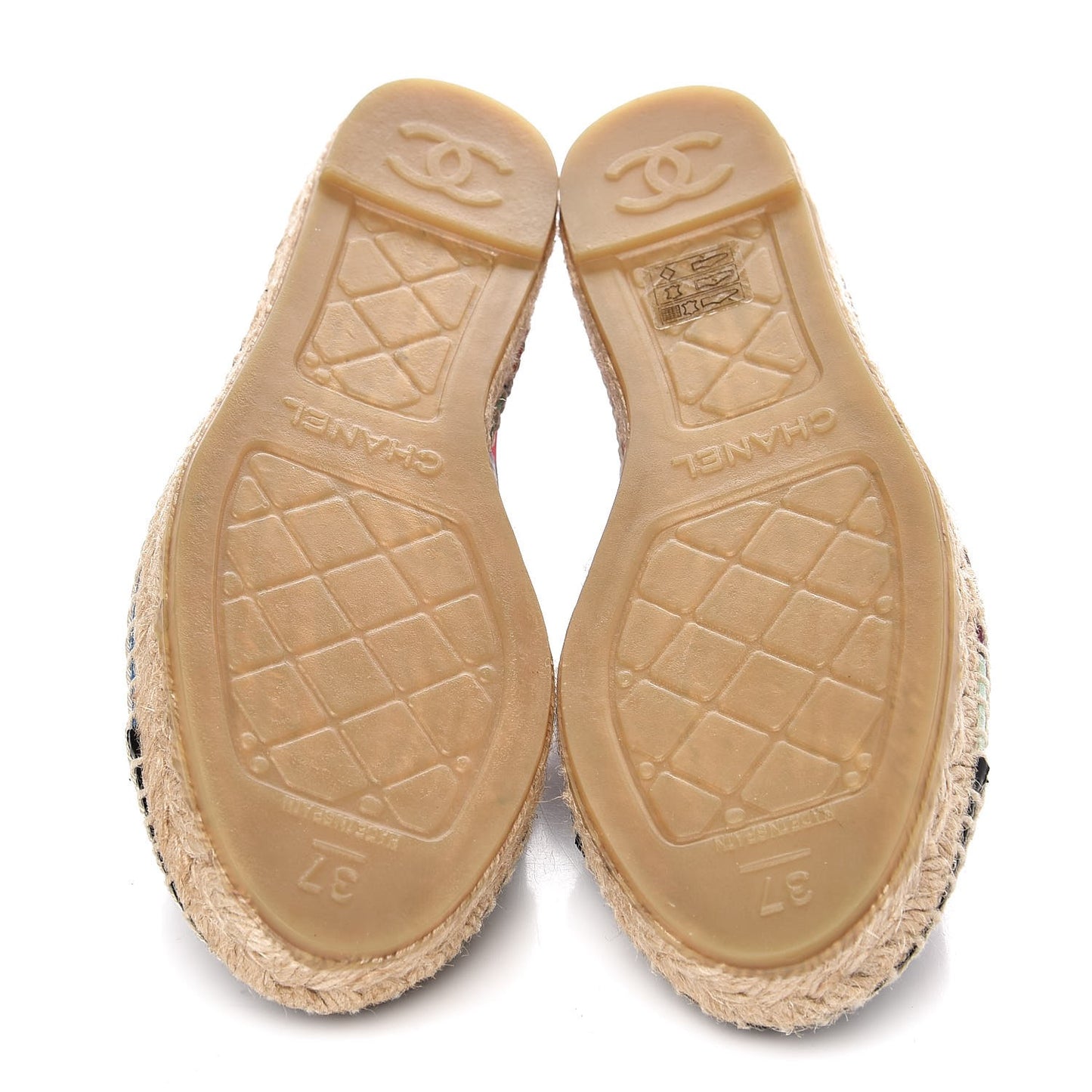 Crepe Patent CC Espadrilles 37 Multicolor Black