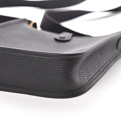 Hermes Taurillon Clemence Evelyne TPM Black 10 of 11