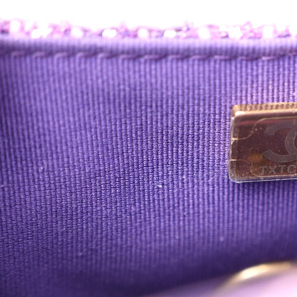 Chanel Tweed Sequin Quilted Baywatch Top Handle Flap Purple 7 of 12