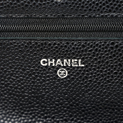 Chanel Caviar Quilted Wallet on Chain WOC Black 6 of 13