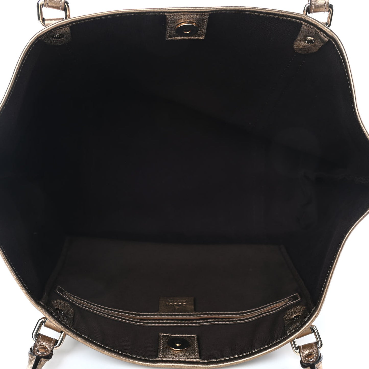 Crystal Monogram Medium Joy Tote Gold