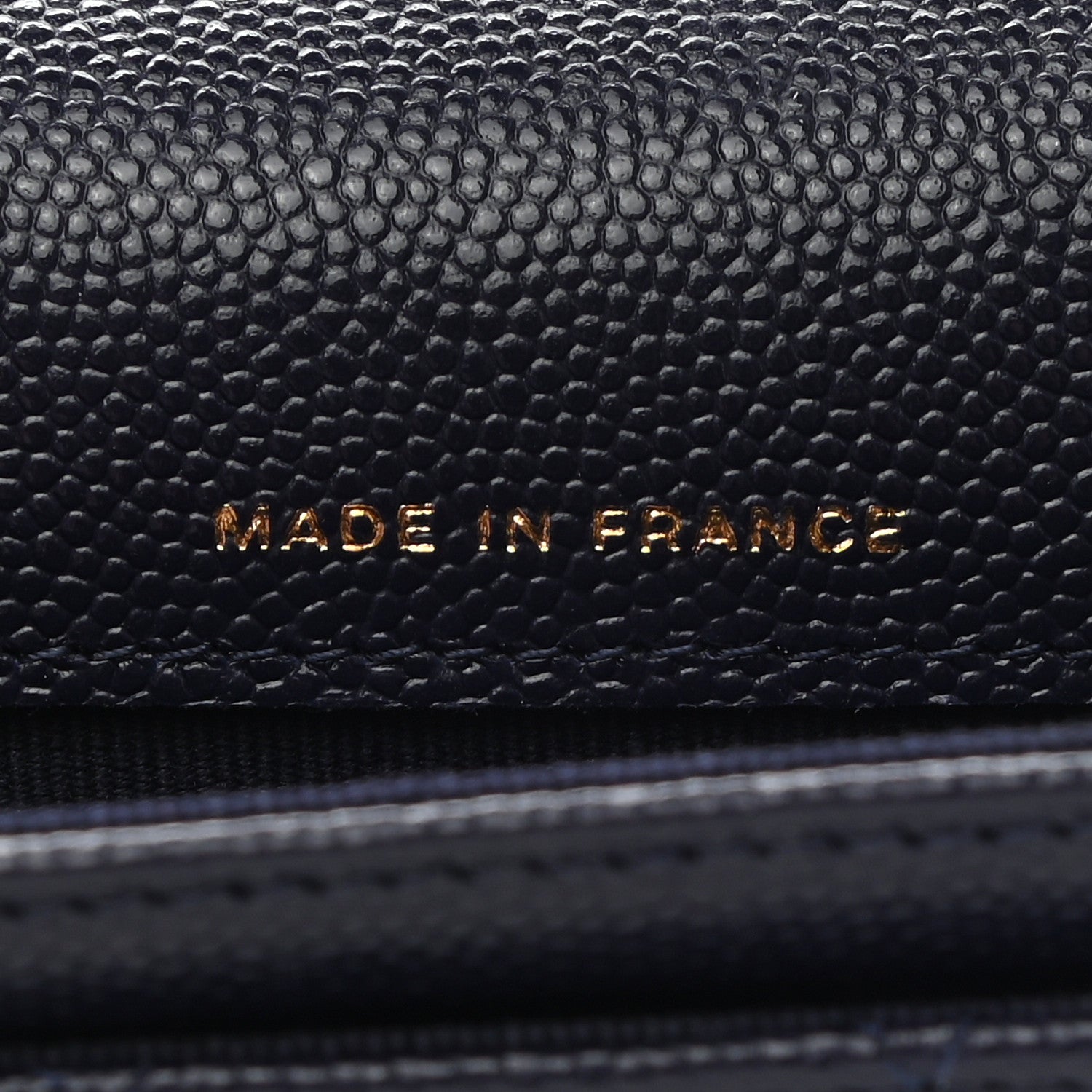 Chanel Caviar Quilted Flap Card Holder Wallet Dark Blue 6 of 8