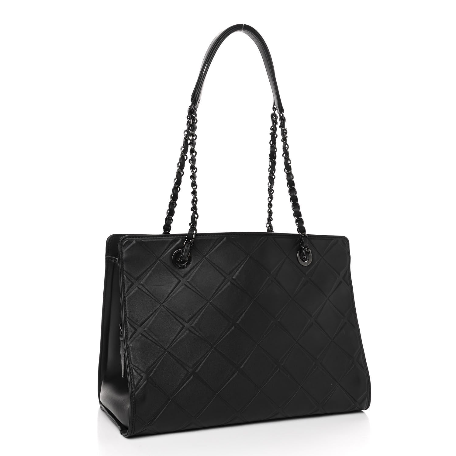 Chanel Calfskin Propeller Shopping Tote Black 2 of 4
