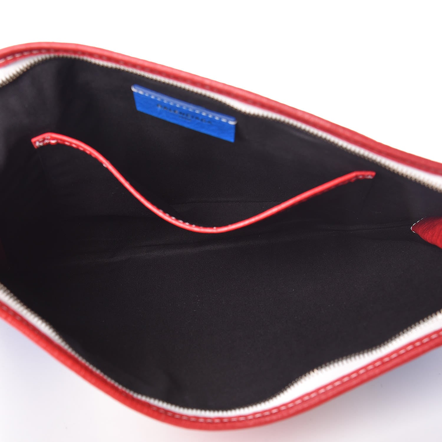 Balenciaga Agneau Arena Multicolore Bazar Pouch Bleu White Rouge 7 of 10