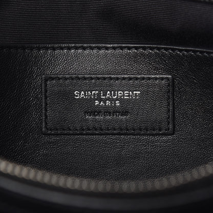 Saint Laurent Grain De Poudre Medium West Hollywood Monogram Fold-Over Black 7 of 9
