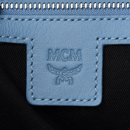 MCM Visetos Backpack Denim 6 of 9