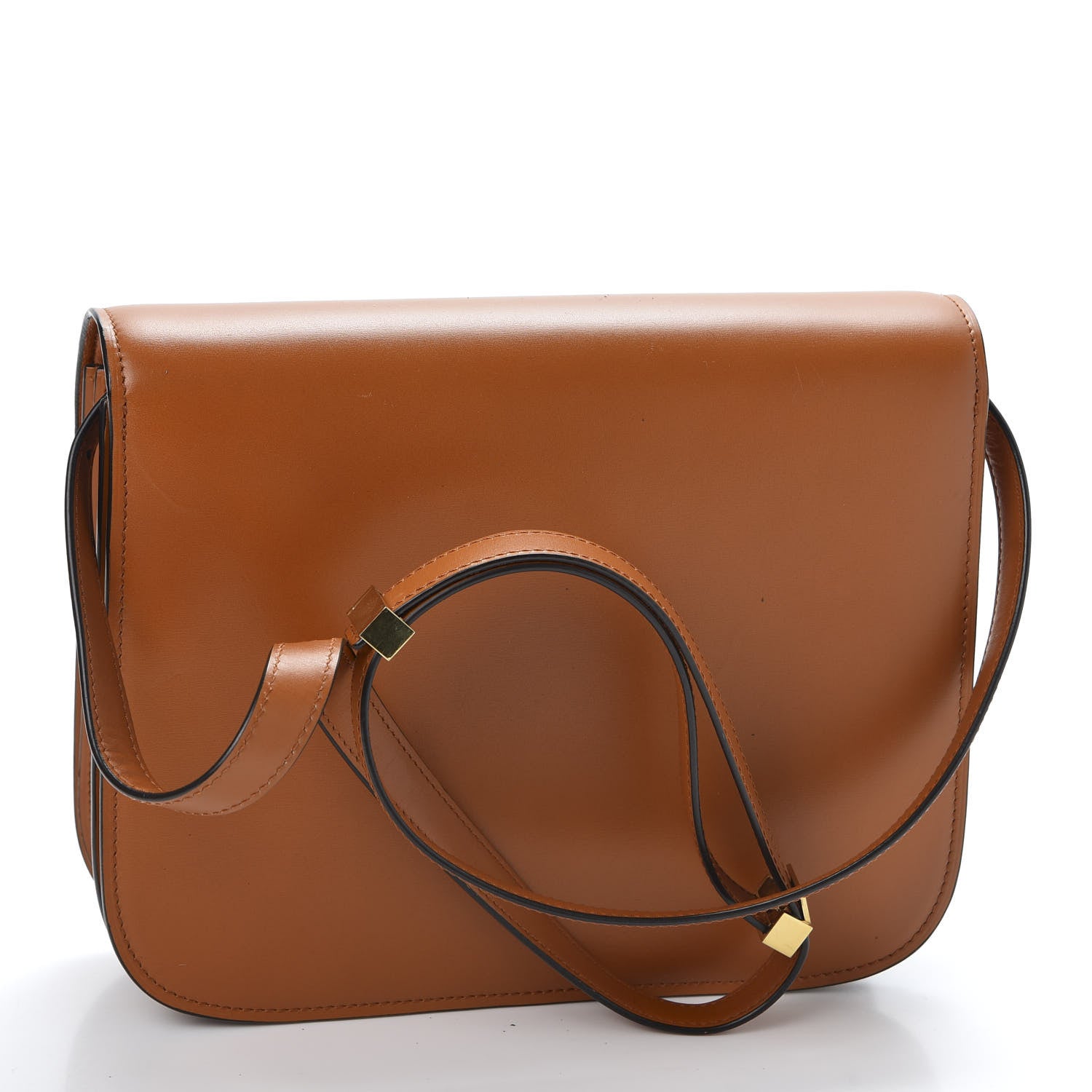 Celine Box Calfskin Medium Classic Box Flap Bag Chestnut 2 of 9