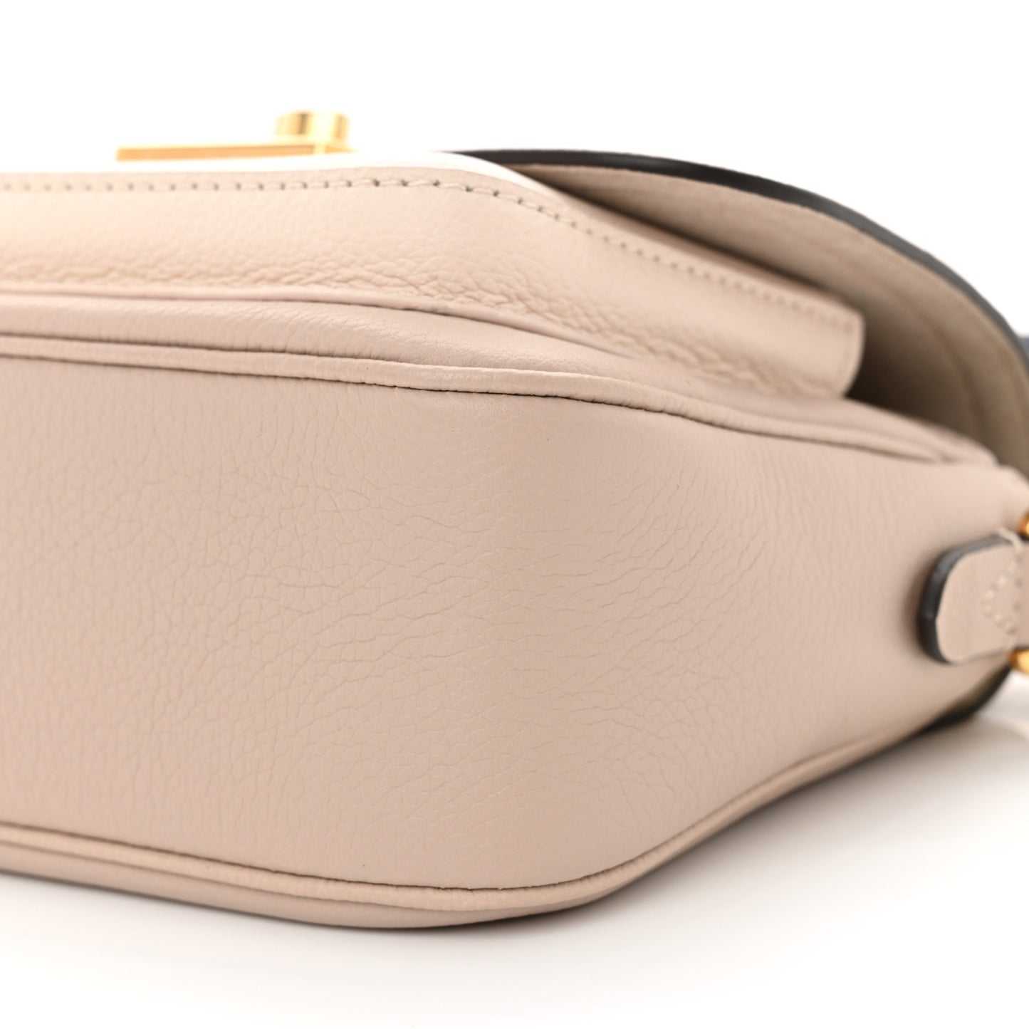 Grained Calfskin Lockme Tender Greige