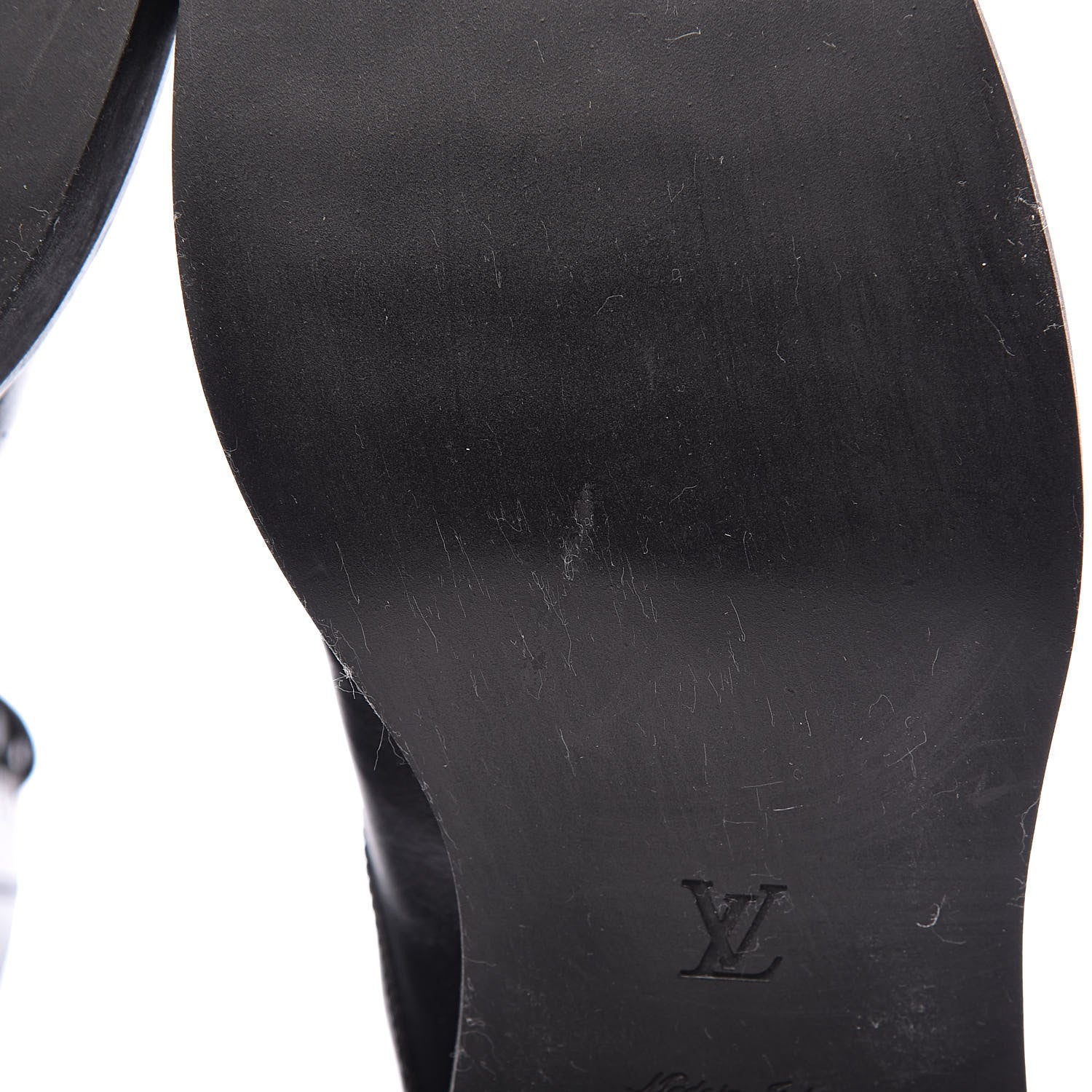 Louis Vuitton Calfskin LV Black Heart Flat Ranger Boots 38.5 Black 9 of 12