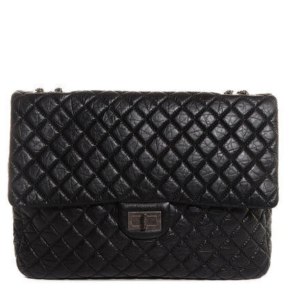 Chanel Aged Calfskin Reissue XL Maxi Flap Black 1 of 8