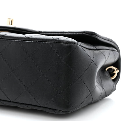 Chanel Lambskin Quilted Mini Rectangular Flap Black 10 of 13