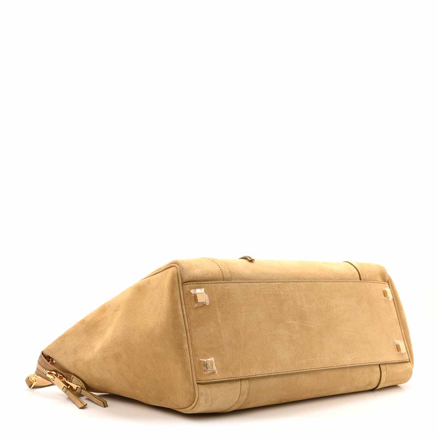 Celine Suede Calfskin Medium New Luggage Beige 4 of 12