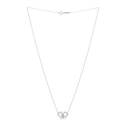 Tiffany Platinum Diamond Enchant Butterfly Pendant Necklace 2 of 5