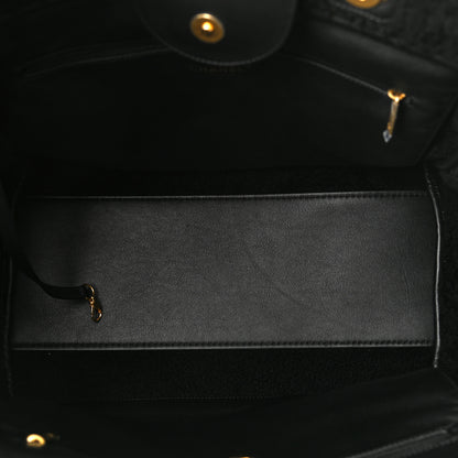 Chanel Shearling Large Deauville Tote Black 5 of 10