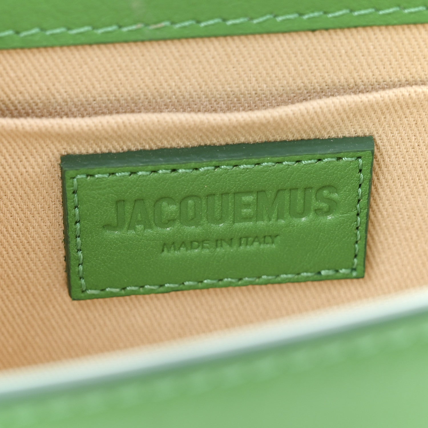 Jacquemus Smooth Calfskin Le Chiquito Long Green 6 of 11