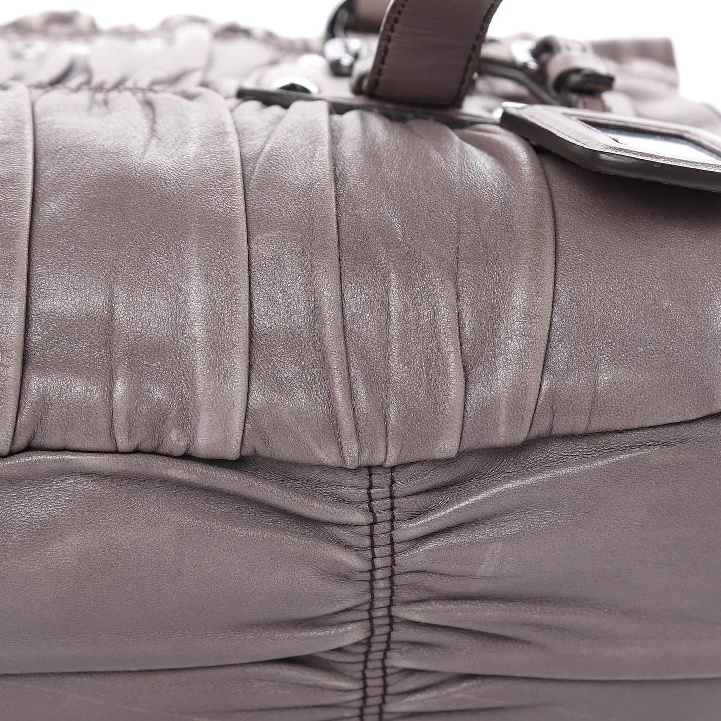 Nappa Gaufre Shopping Satchel Bambu