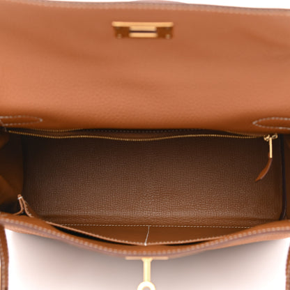 Hermes Togo Kelly Retourne 28 Gold 5 of 10