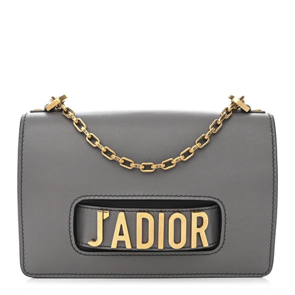 Christian Dior Calfskin Medium J'Adior Chain Flap Bag Iron Grey 1 of 10