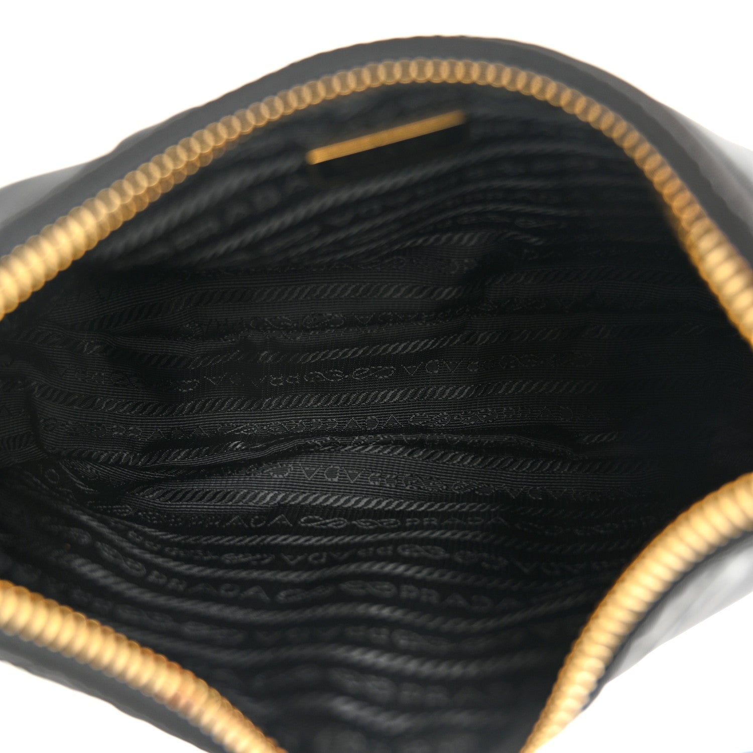 Prada Re-Nylon Saffiano Stitched Mini Re-Edition 1995 Chaine Shoulder Bag Black 5 of 10