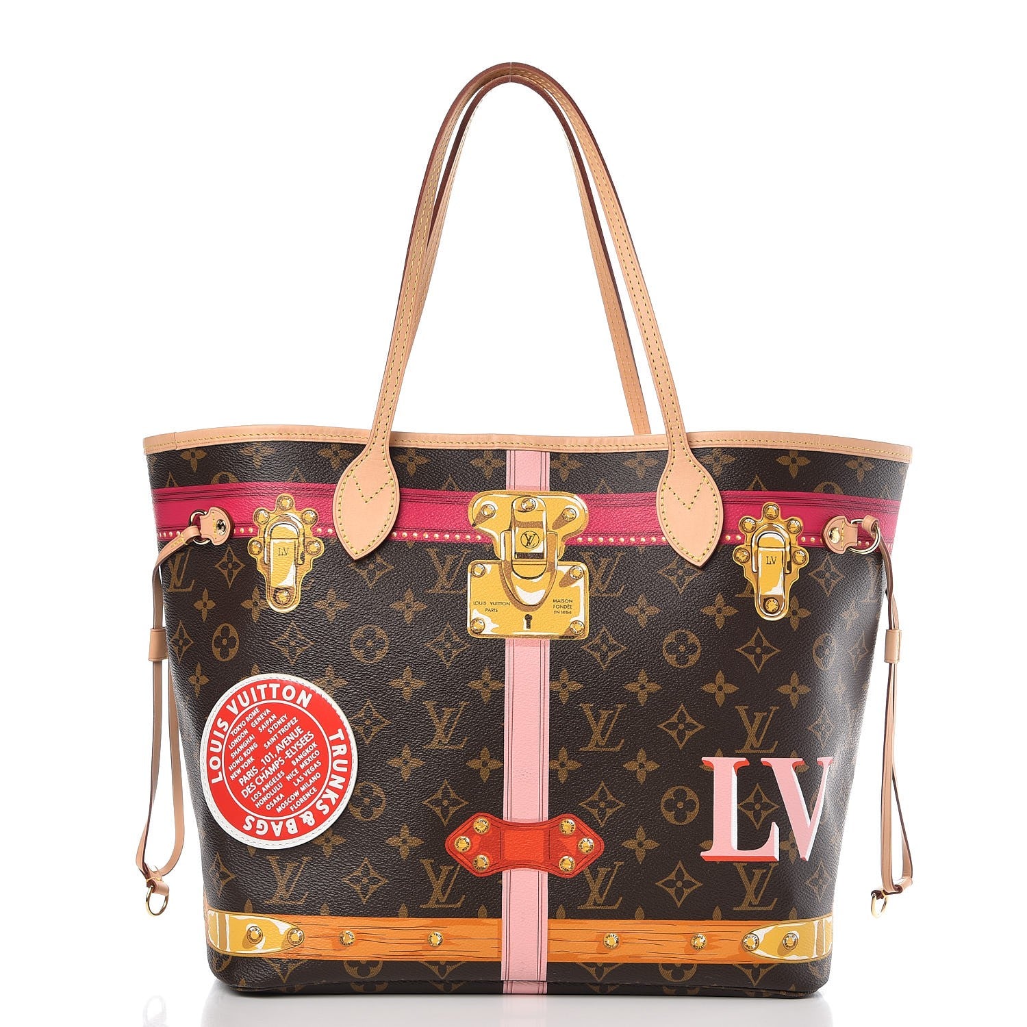 Louis Vuitton Monogram Summer Trunks Neo Neverfull MM 3 of 13