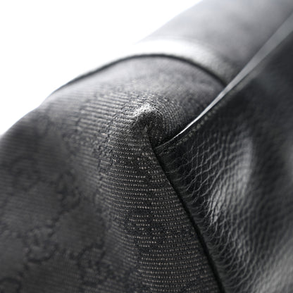Gucci Nylon Monogram Medium GG Charm Dome Satchel Black 11 of 14