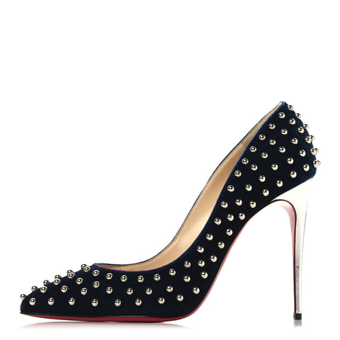 Velvet Specchio Billy Spikes Pumps 41 Silver Eclipse