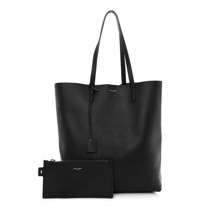 Saint Laurent Calfskin North-South Shopping Tote Black 1 of 12