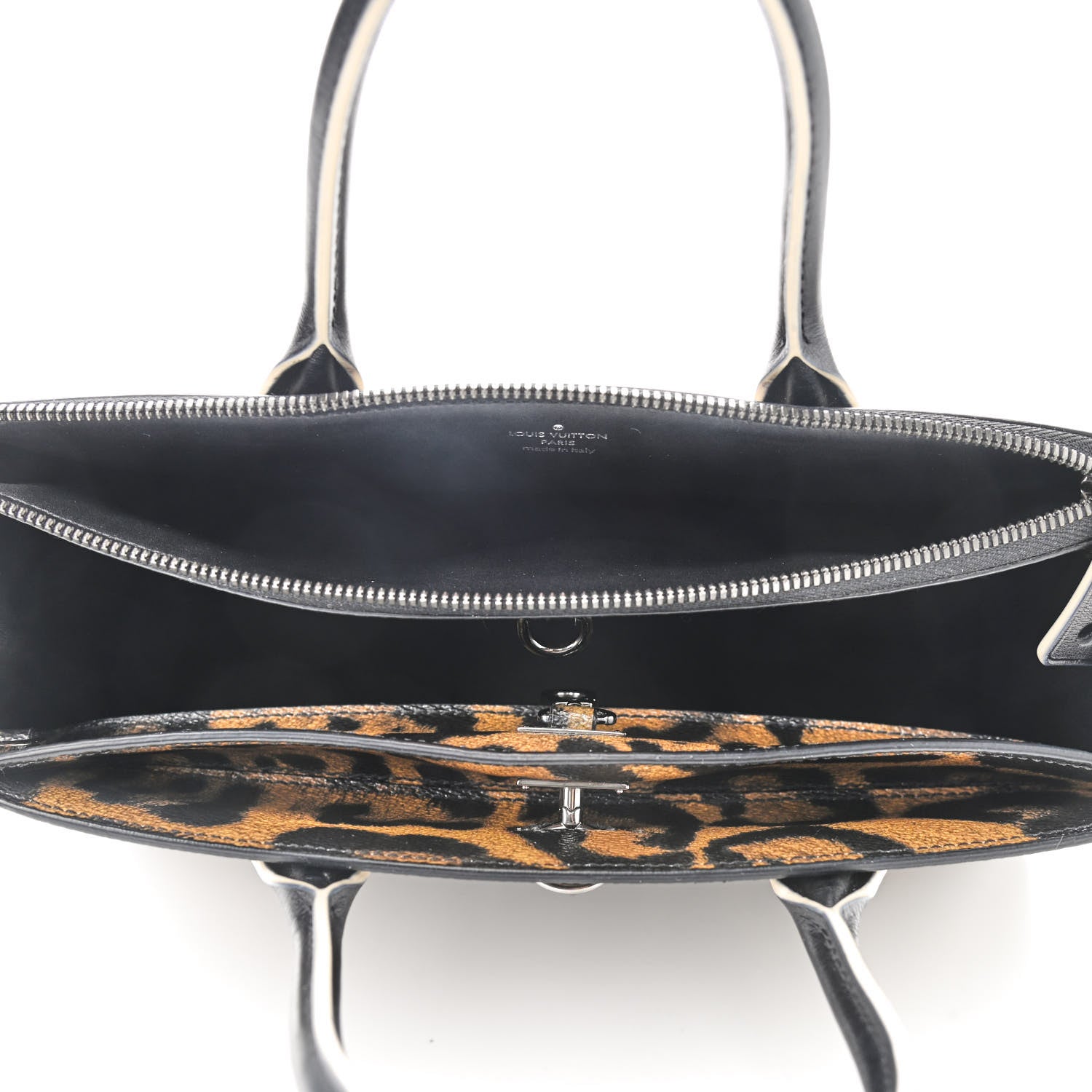 Louis Vuitton Canvas Calfskin Wild Animal Print City Steamer EW Marron 4 of 7