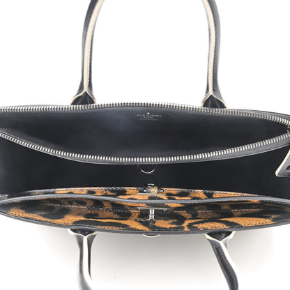 Louis Vuitton Canvas Calfskin Wild Animal Print City Steamer EW Marron 4 of 7