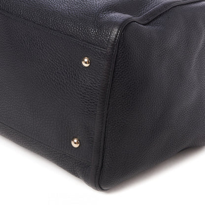 Gucci Pebbled Calfskin Large Soho Shoulder Bag Black 6 of 10