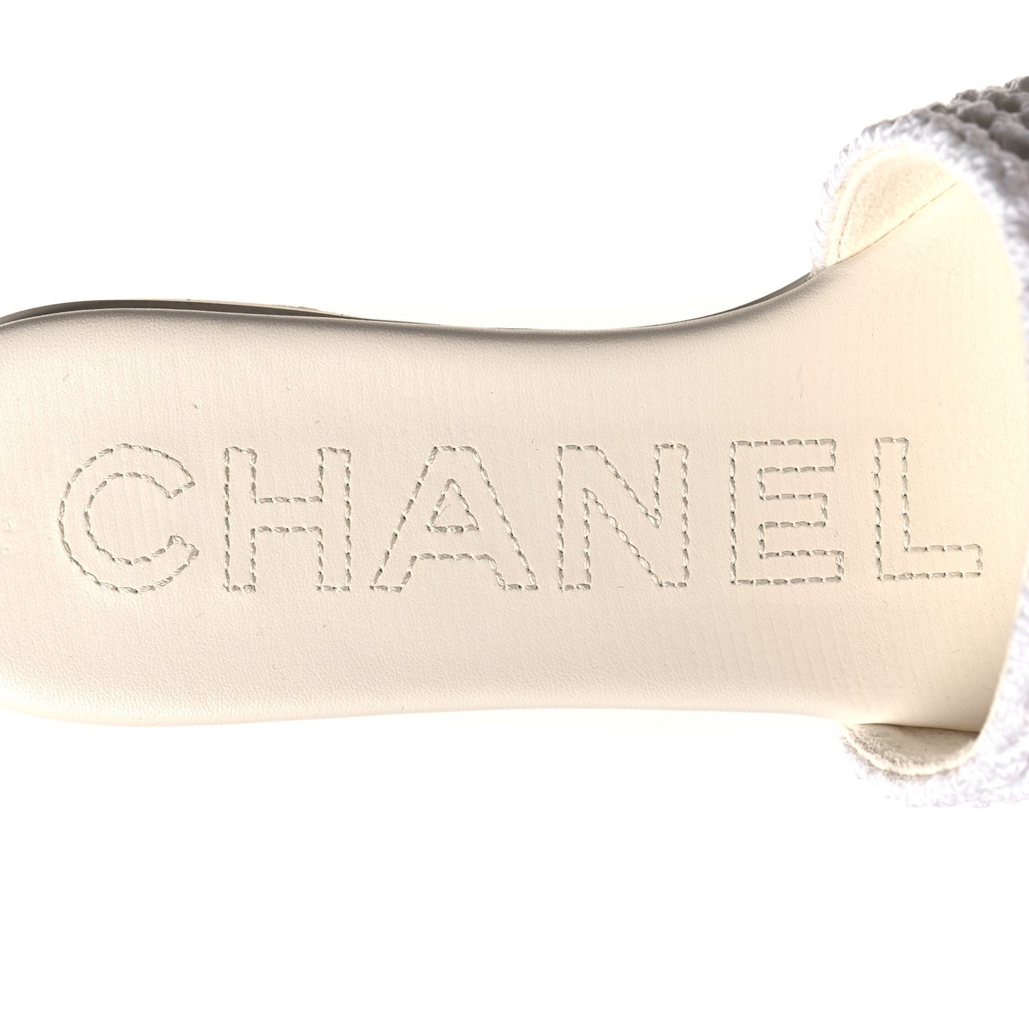 Crochet CC Mules Sandals 38 White