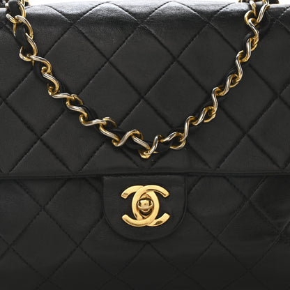 Chanel Lambskin Quilted Mini Square Flap Black 7 of 11