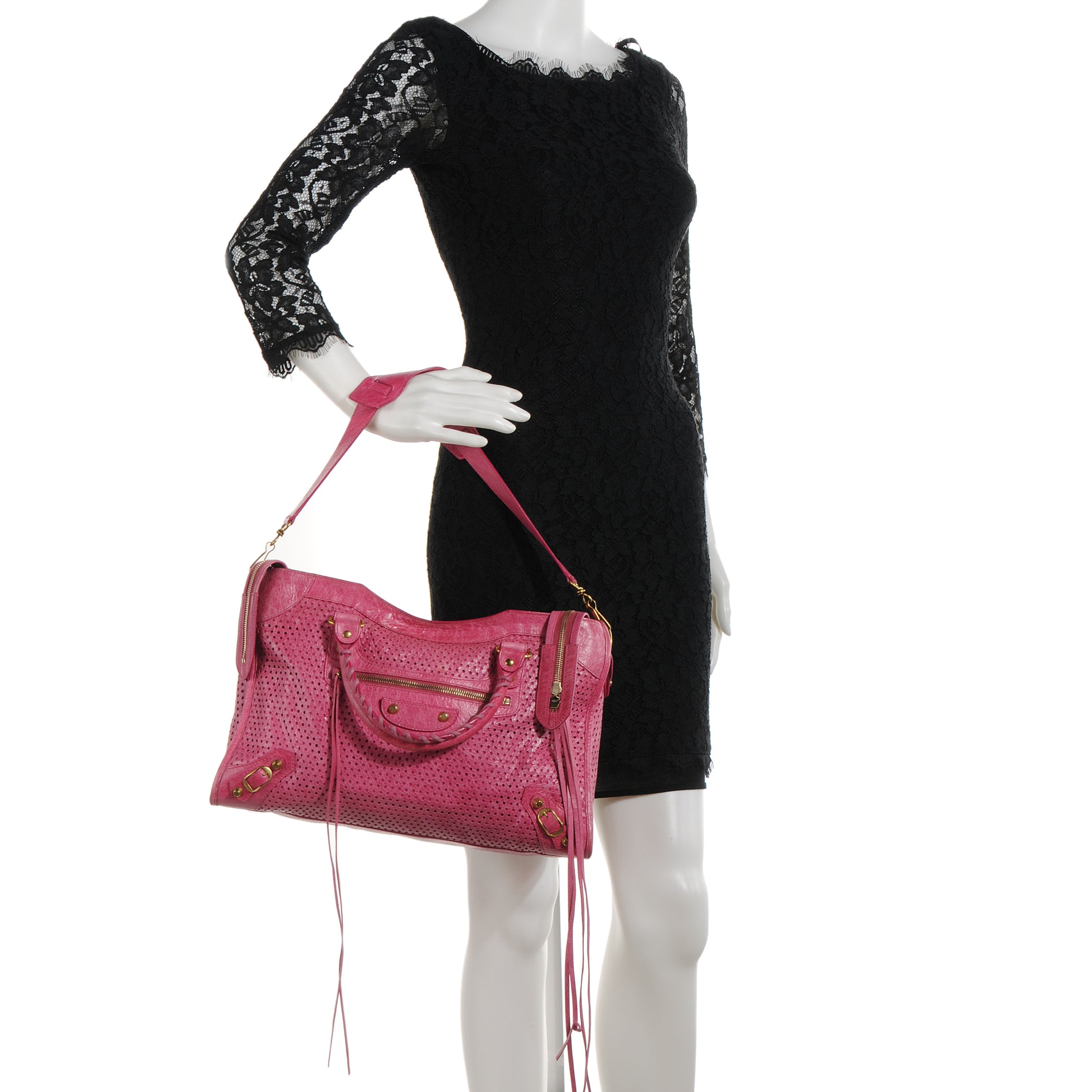 Balenciaga Agneau Perforated Dot S Cityorbet 3 of 11