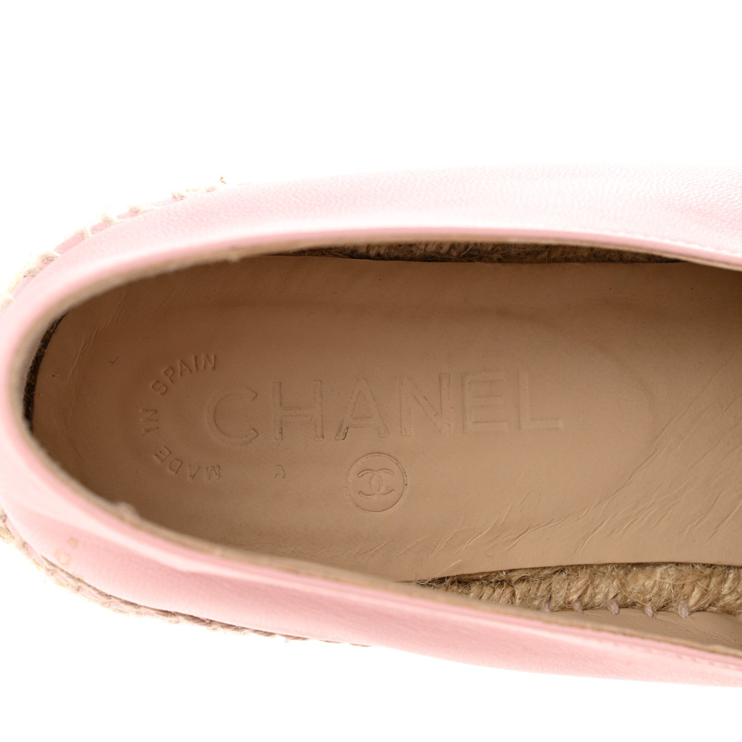Chanel Lambskin CC Espadrilles 40 Light Pink 8 of 13