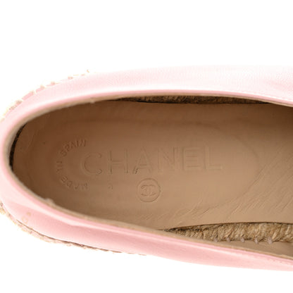 Chanel Lambskin CC Espadrilles 40 Light Pink 8 of 13